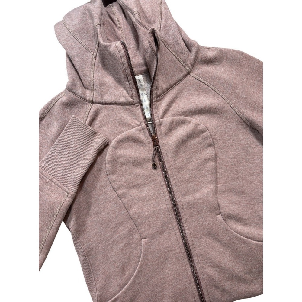 Lululemon Women's Scuba Hoodie III Full Zip Sz 8 Rare Heathered Bark Berry -2129